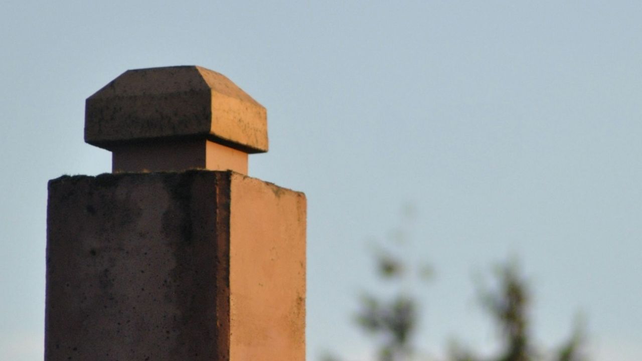 Chapeau de cheminée en béton